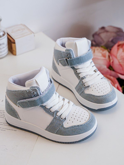 Children's Sport Shoes Jeans White-Blue Milara