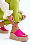 Women's Wedge And Platform Slippers Fuchsia Ysabel