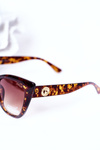 Women's Cat Eye Marbled Sunglasses Brown Ombre