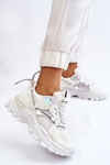 Women's Sport Shoes Laced On The Platform White Minea