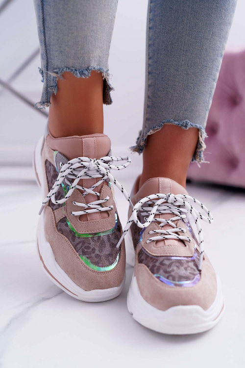 Sporty Women's High Sole Shoes Pink Cabana