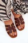 Women's Flat Sandals Dark Brown Mirona