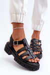 Women's Black Roman Sandals Rosarose