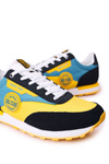 Men's Sport Shoes Memory Foam Big Star HH174249 Yellow-Blue