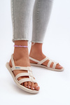 Sandały Damskie Płaskie Beżowe 83516 Ipanema Style Sandal Fem
