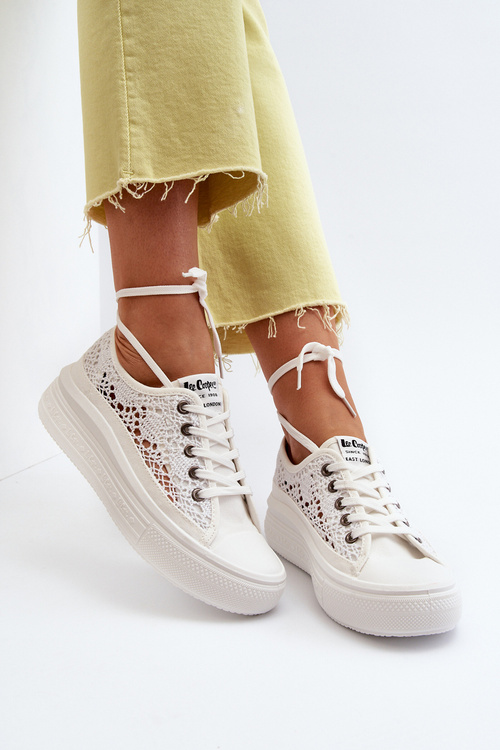 Women's Lace Sneakers Lee Cooper LCW-23-44-1617 White