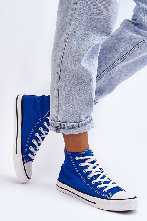 Women's Classic High Sneakers Blue Remos
