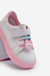 Children's Sneakers Trainers with Velcro White-Pink Pennyn