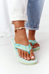 Women's Sliders Flip-Flops Big Star HH274A061 Light Green