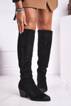 Women's High Boots On Heel Black Nevermind