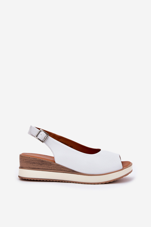 Leather Wedge Sandals Artiker 56C2317 White