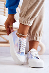Low Sneakers On Platform Blue-pink Mischa 