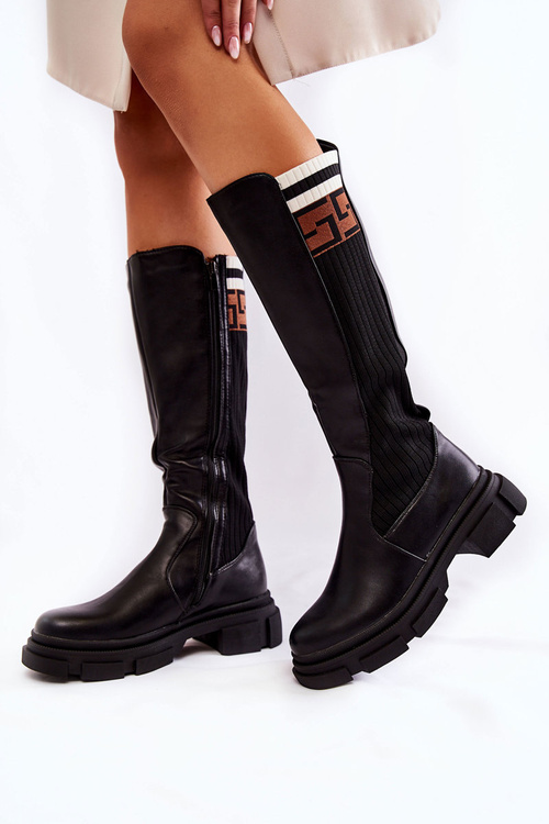 Women's Knee High Boots Black Kathrin
