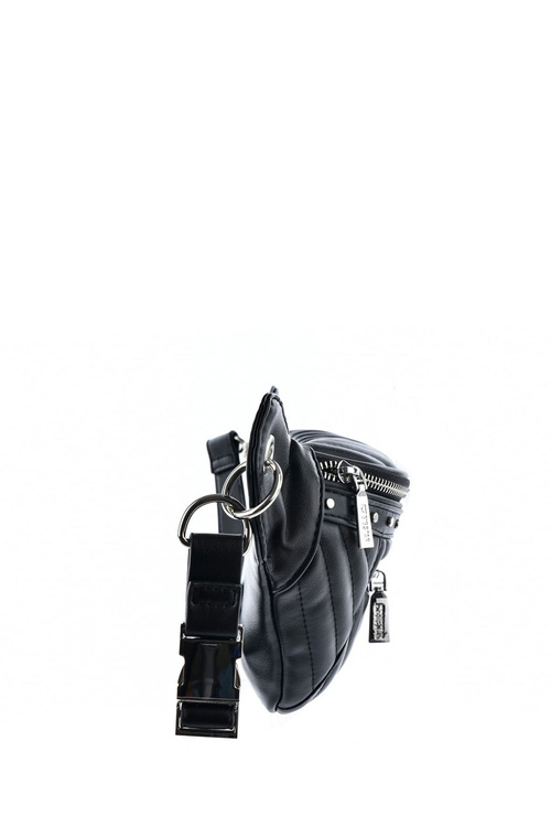 Leather Kidney With Studs Big Star KK574063 Black