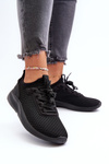 Sportowe Buty Sneakersy Damskie Czarne 4FRSS24FLOWF055
