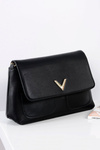 Classic Black Women's Handbag Letter Bag Gold Chain