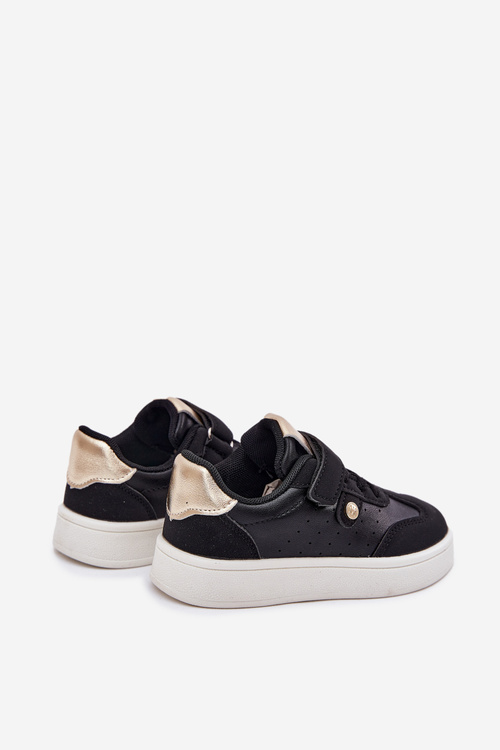 Sportowe Buty Dziewczęce Rzep Czarne Marisa