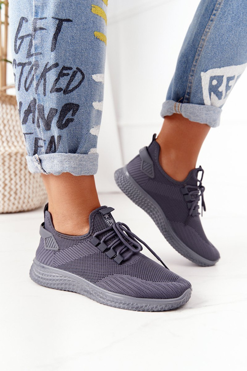Buty Sportowe Wiązane Szare Roxy