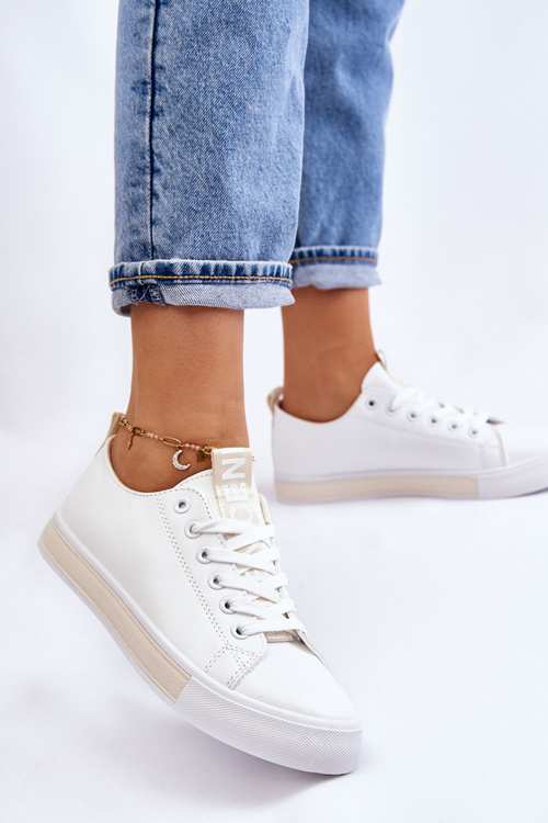 Women's Sneakers Classic White-Beige Ville