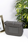 Women's Grey Shoulder Handbag Letter Bag