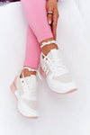 Women's Sports Shoes Sneakers White-Pink Maddie