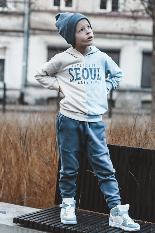 Children's Sport Shoes Jeans White-Blue Milara