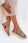 Women's Sandals With Weaving Multicolor Jelana