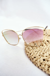 Women's Sunglasses Prius PRE-31 Gold Pink Mirror