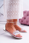 Women's Sandals Lu Boo Crystals Silver Madina