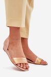 Leather Sandals Maciejka 01971-72 Rose Gold