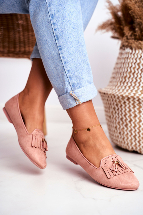 Women’s Loafers Pink Lords Fringe Blue Therese