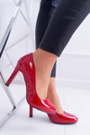 Women's Lacquered pumps Sergio Leone Red Campbell