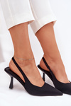 Ladies High Heels Sandals Black Lunira