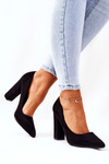 Suede Stiletto pumps Black Valoris