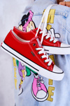 Trampki Damskie Cross Jeans Czerwone JJ2R4010C 