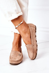 Women's Suede Loafers Light Brown Madelyn