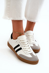 Zazoo N1068 Leather Low Women's Sneakers White