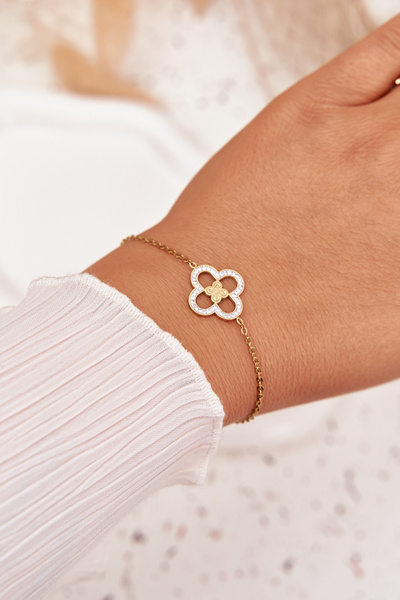 Damska Bransoletka Stal Chirurgiczna Złota