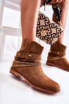 Suede Boots On Hidden Wedge Brown Verine