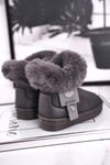 Children's snow boots warm with fur grey Marella