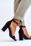 Women's Classic Suede Sandals Black Passo
