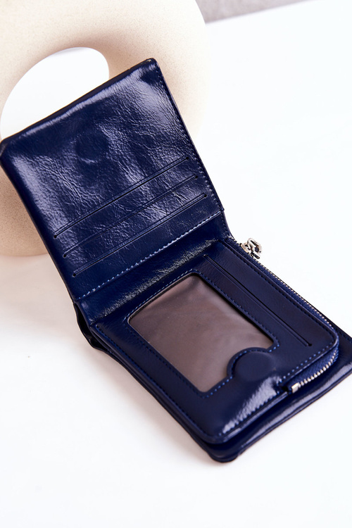 Small Wallet With Magnet Navy Damaris