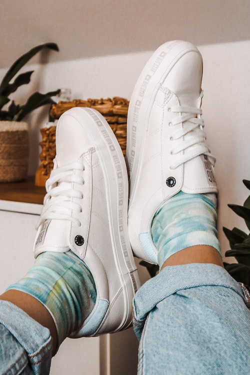 Women's Leather Sneakers Big Star GG274194 White