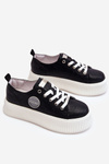 Sneakersy Buty Sportowe Damskie Czarne GOE JJ2N4127