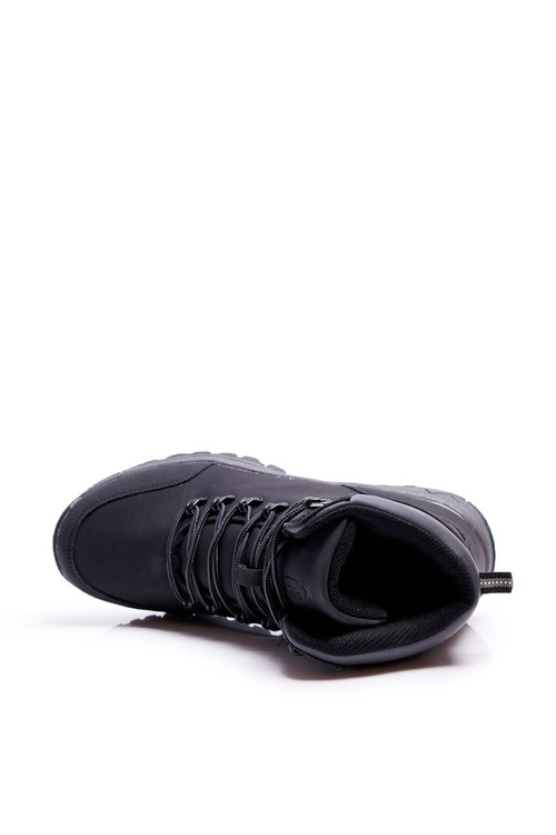 Buty Trekkingowe Męskie Ocieplane Czarne Derex