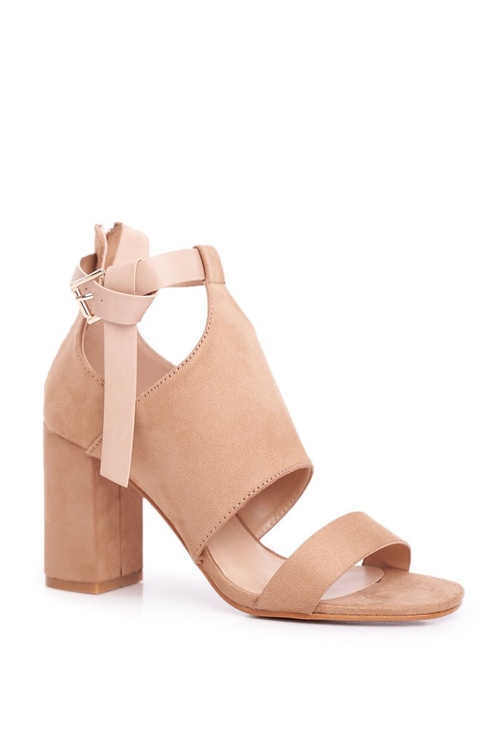 Stiletto Sandals with Uppers Vinceza 20-17054 Beige