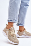 Women's Light Sports Shoes Memory Foam System Big Star LL274294 Beige