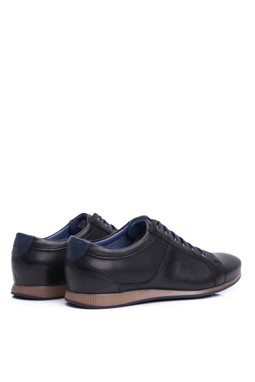 Men's Casual Leather Half Boots Nikopol Black 1730