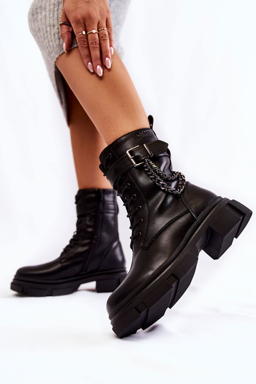 Leather Warm Boots Boots Big Star KK274486 Black