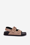 Women's Sandals With Buckles Beige Seladith